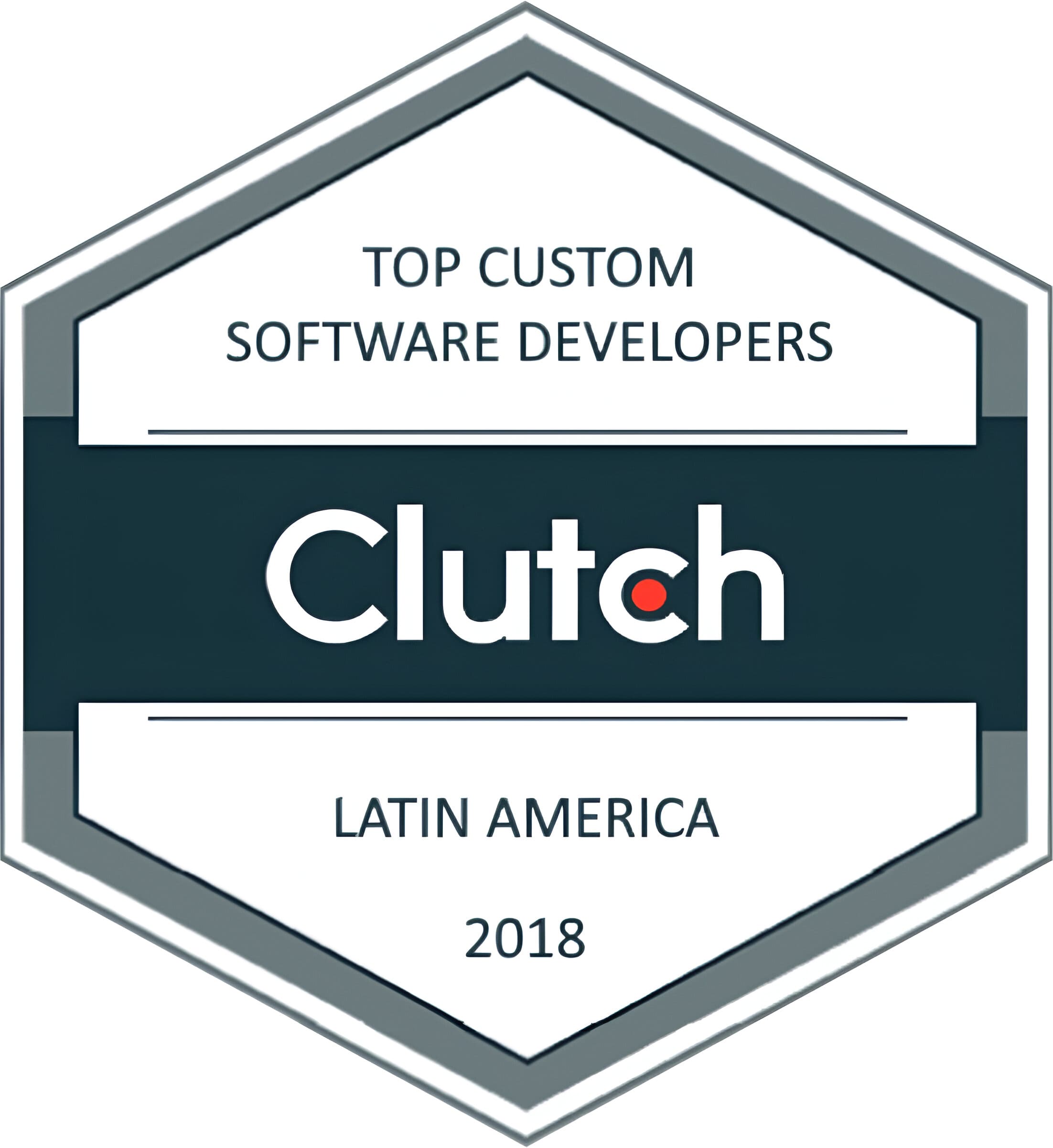 Clutch Badge of Top Custom Software Developers in Latin America Awards, for Kaizen Softworks