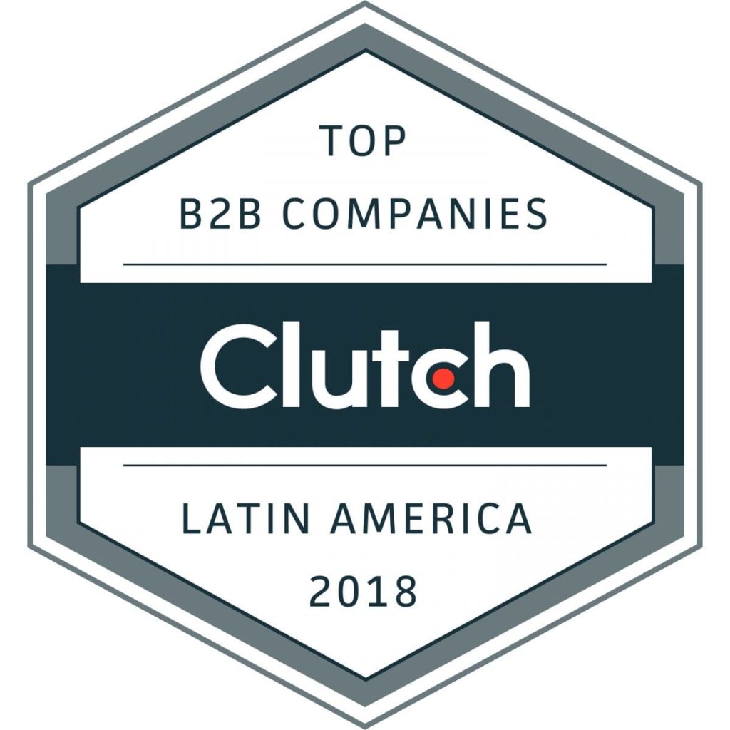 Badge of Clutch Top B2B Companies Latin America 2018