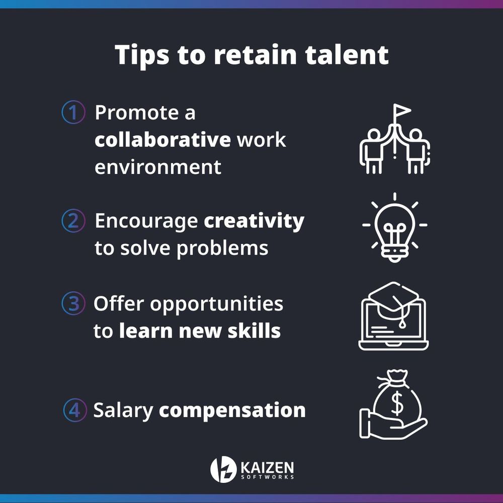 Graphic Image of Tips to Retain Software Development Talent
