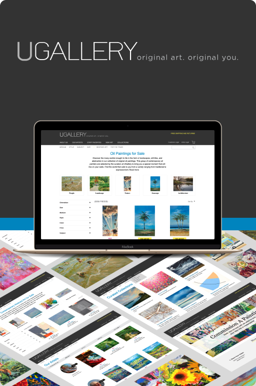 UGallery, eCommerce Website