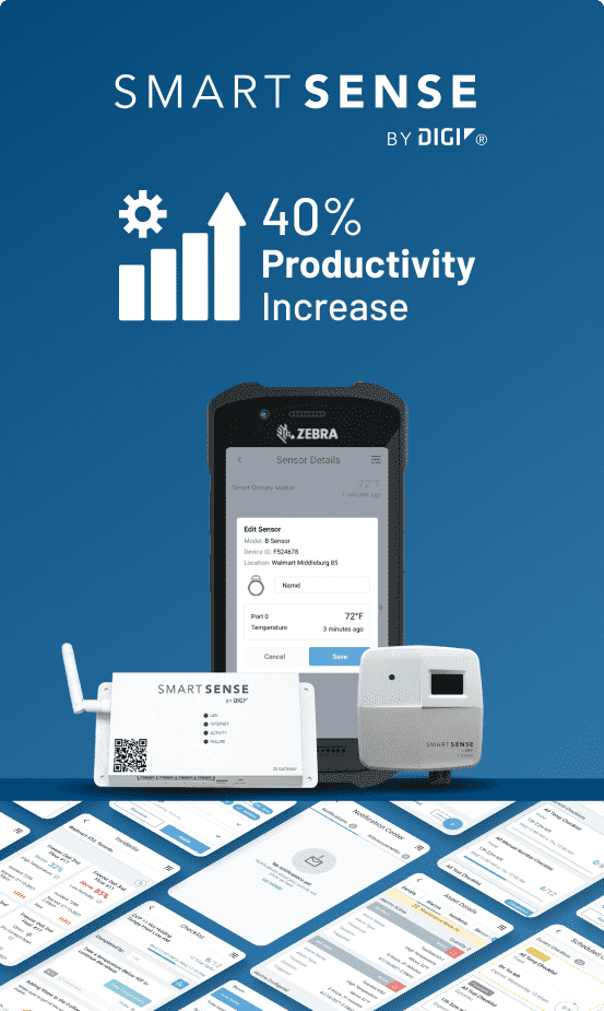 Image illustrating the success case of an IoT mobile app designed for sensor installation, featuring a streamlined interface and state-of-the-art technology. Accompanied by impactful data, the image signifies a remarkable 40% increase in productivity attributed to the app's seamless integration and efficiency.